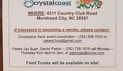 Crystal Coast Church of the Nazarene's Spring Craft Fair and Bake Sale