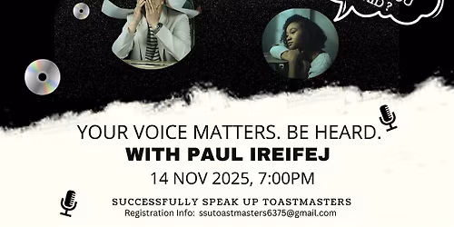 Find Your Voice: Free Public Speaking Workshop