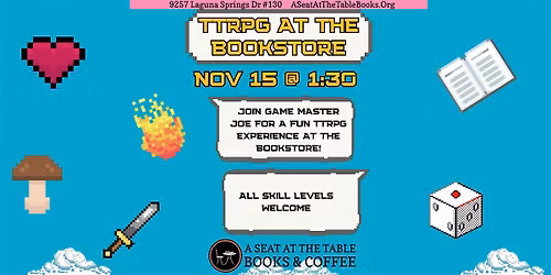 TTRPG at the Bookstore w\/ Joe