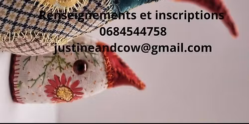 \u2728 Atelier troph\u00e9e : T\u00eate de Piaf ou Lapin en Broderie Libre 