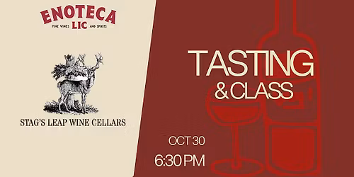 Stag\u2019s Leap Wine Cellars Class & Tasting