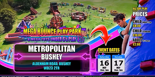 Mega Bounce Play Park - Metropolitan Bushey Sports Club