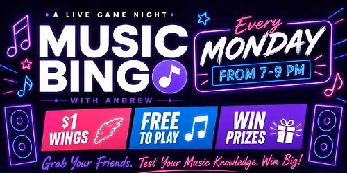 \ud83c\udfb6 MUSIC BINGO WITH ANDREW \ud83c\udfb6