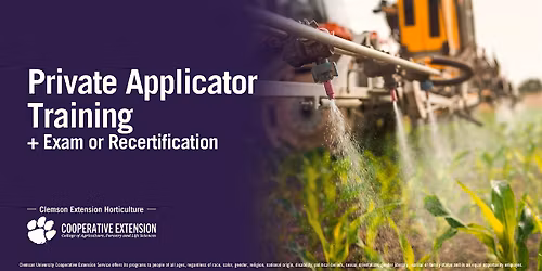 Private Applicator Training + Exam or Recertification