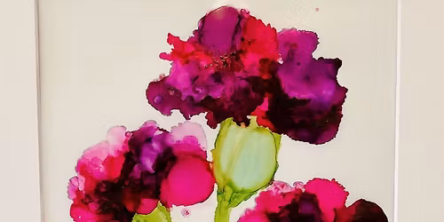Alcohol Ink Fluid Florals