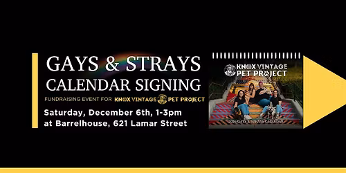 Gays & Strays Calendar Signing