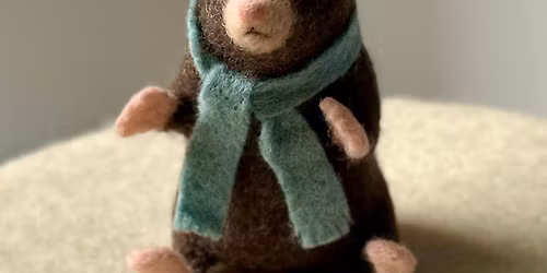 Needle Felted Mole Workshop with Jo Gardiner Art