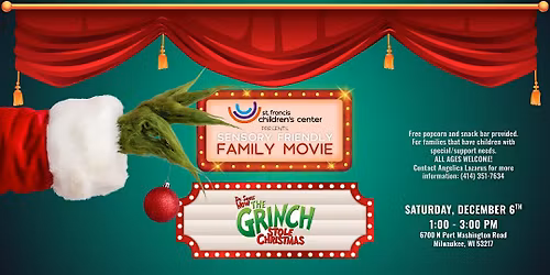 How the Grinch Stole Christmas Sensory Friendly Movie Event