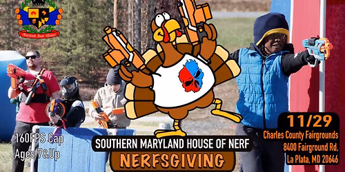 Southern Maryland House of Nerf 2025 NERFSGIVING Blaster Battle!