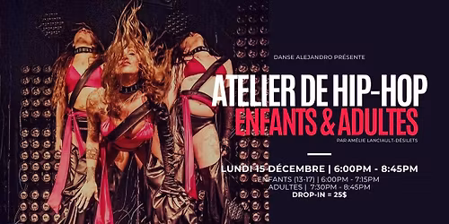 Ateliers de Hip-Hop | Lundi 15 d\u00e9cembre