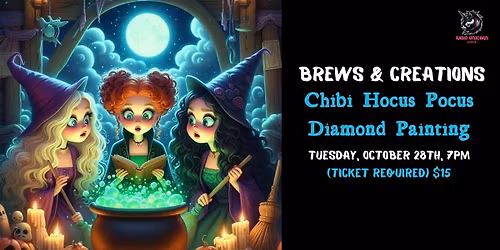 Brews & Creations: Chibi Hocus Pocus Diamond Painting