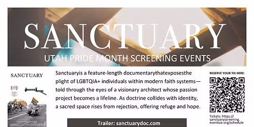 Sanctuary - Utah Pride Month Film Screening Event
