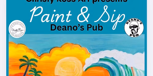 Cali-Wave Paint & Sip at Deano's in La Mesa