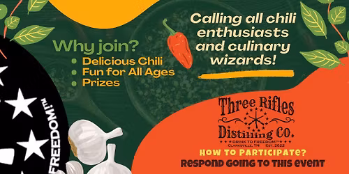 3rd Annual Distillery Chili Cook-Off