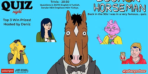 Pub Quiz Night on Bojack Horseman (TV Series): Questions in English & Tr