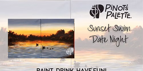 Sunset Swim Date Night Paint and Sip
