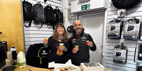 BK Coffee \u2615\ufe0f & Cake \ud83c\udf70 morning at On Yer Bike