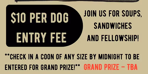 D.O.G. Coon Hunt Fundraiser