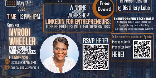 Winning Wednesday Workshop: Nyrobi Wheeler, Founder\/CEO of Robi Resume & Writing Services