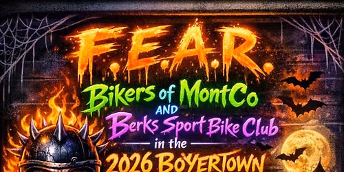 F.E.A.R. Bikers & Berks Sport Bike Club Ride in the Boyertown Halloween Parade 2026