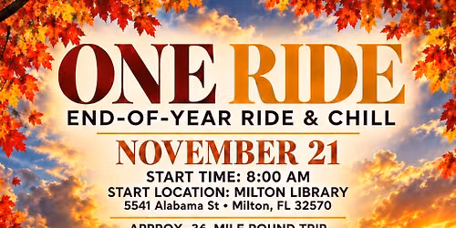 ONE RIDE END-OF-YEAR RIDE & CHILL 