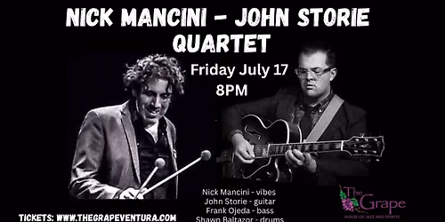 Nick Mancini - John Storie Quartet at The Grape Ventura