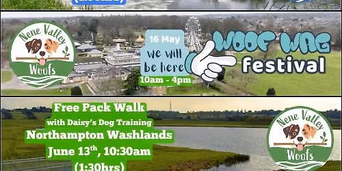 Nene Valley WOOFS (June) - Free Pack Walk w\/ Daisy's Dog Training