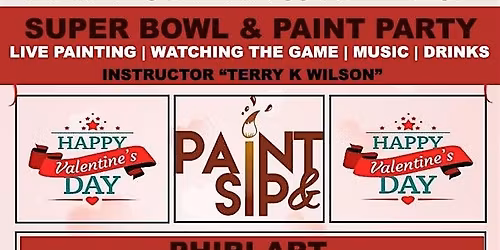 VALENTINES WEEKEND * LOVERS & FRIENDS | Sip & Paint Party @PHIRI \/ FEB 15th