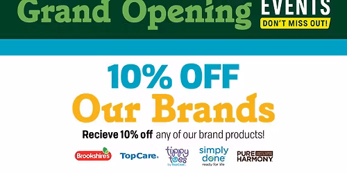 Grand Opening | Bossier City, LA | 10% off Our Brands Purchases
