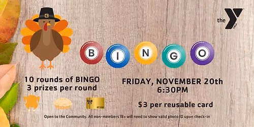 YMCA Turkey BINGO