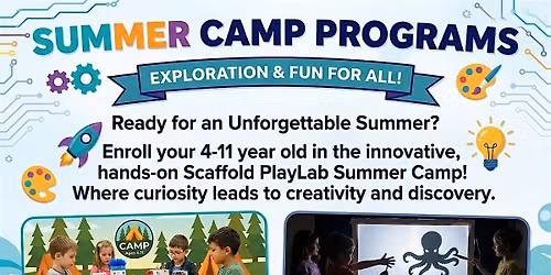 SINGL-DAY PASS: 4-11yr PlayLab Summer Camp by Scaffold Education
