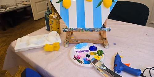 WINE & PAINT: LEMON RELIEF ART