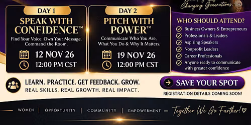 Women Unlimited Presents The Authority Advantage Part 1