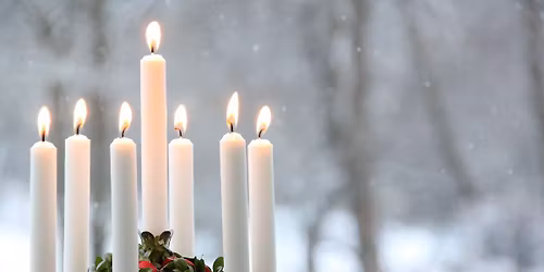 Luciatåg på biblioteket