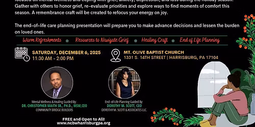 Healing Through the Holidays -grief workshop