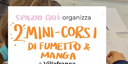Mini-corso di fumetto e manga a Villafranca: il disegno e i personaggi