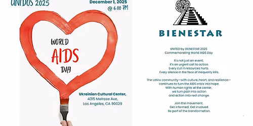 UNIDOS by BIENESTAR 2025, 33rd Annual Commemorative World AIDS Day Event