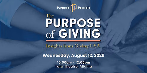 The Purpose of Giving: Insights from Giving USA