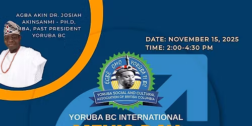 Yoruba BC Vancouver International Men\u2019s Day: "Celebrating Men and Boys"
