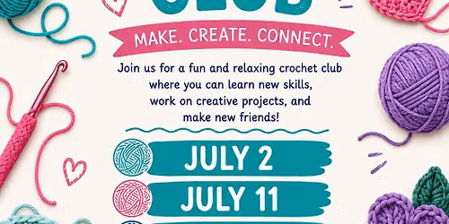Teens & Tween Crochet Club 