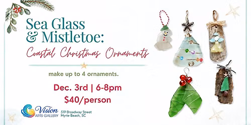 Sea Glass & Mistletoe: Coastal Christmas Ornaments