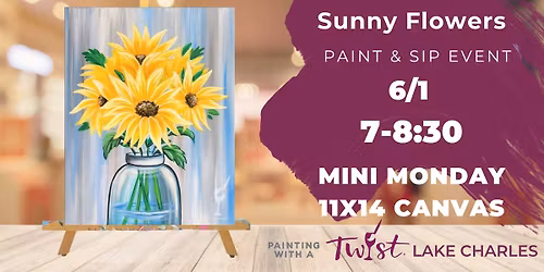 Mini Monday Paint Sesh | Sunny Flowers