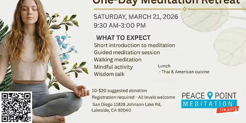 One-Day Retreat; Refresh and Refocus on peaceful in life