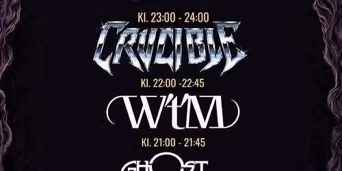 Metal Mekka - Crucible, W't'M, Ghost avenue & Shred