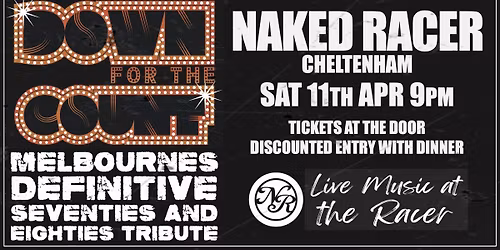 Live Music at the Racer ft. Down For The Count