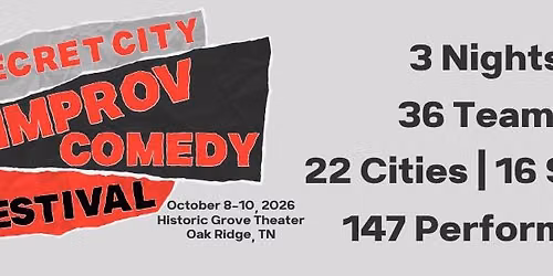 2026 Secret City Improv Comedy Festival
