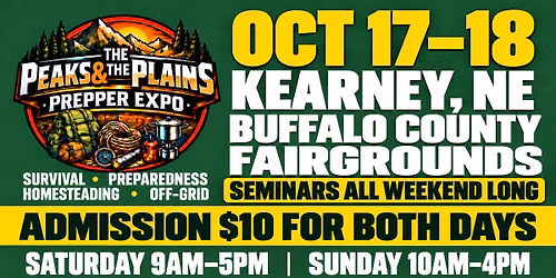 Inaugural Kearney, NE Survival and Prepper show