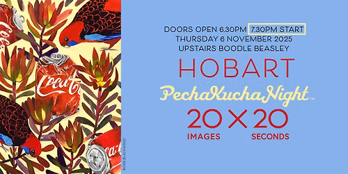 Pecha Kucha Hobart \u2013 November 2025