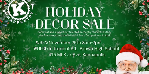 ALB Karpentry Holiday Decor Sale