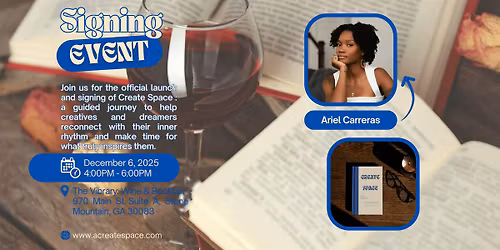 Book Signing & Launch : Create Space